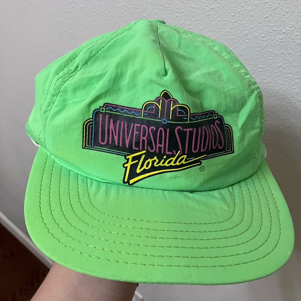 1990s Universal Studios Florida Neon Green Hat